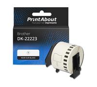Étiquette compatible Brother DK-22223 - (50 mm) - Noir sur blanc