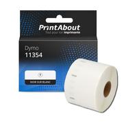 Étiquette compatible Dymo 11354 - (57 mm x 32 mm) - Noir sur blanc