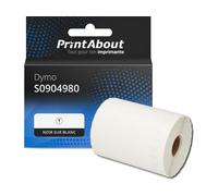 Étiquette compatible Dymo S0904980 - (104 mm x 159 mm) - Noir sur blanc
