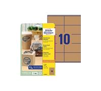 Etiquette couleur Kraft, 105 x 57 mm