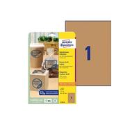 Avery Zweckform Étiquettes L7109-25 Papier Kraft 210 x 297 mm – Lot de 25