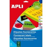 Etiquette d'adresse, 99,1 x 67,7 mm, jaune fluo