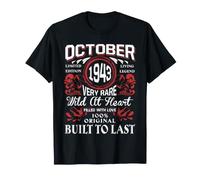 Étiquette d'anniversaire Vintage Octobre 1943 T-Shirt
