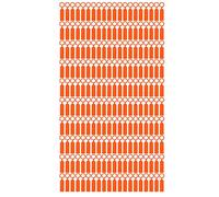 Étiquette d'arbre de plante étiquettes de fleurs suspendues marqueurs de signe accessoire de jardinage 100 pièces matériau PVC 11x2 4 cm pour l'identification des semis de vergers (Jaune)