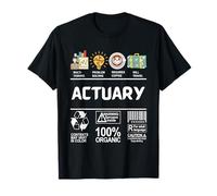Étiquette d'avertissement actuaire café Voyage Sarcasme multitâche T-Shirt
