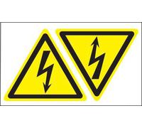 Etiquette d'avertissement Attention ! Haute tension TE Connectivity ESSW 8-1768019-3 Film autocollant 2 pc(s)