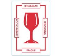 Étiquette d'avertissement 'BREAKABLE'