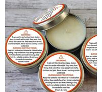 Étiquette D'avertissement De Bougie 500 Cm, Autocollant De Conteneur De Bougie Étanche, Étiquette De Sécurité Vow, Offre Spéciale, 3.8 Pièces