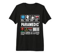 Étiquette d'avertissement de Travail ambulancier, compétences, café, vin, Sarcasme T-Shirt Haut de Gamme