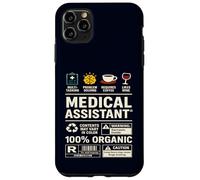 Étiquette d'avertissement pour Assistant médical - Compétences - Sarcasme - Café - Vin Coque pour iPhone 11 Pro Max