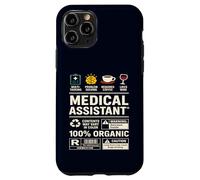 Étiquette d'avertissement pour Assistant médical - Compétences - Sarcasme - Café - Vin Coque pour iPhone 11 Pro
