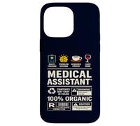 Étiquette d'avertissement pour Assistant médical - Compétences - Sarcasme - Café - Vin Coque pour iPhone 14 Pro Max
