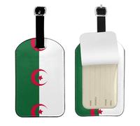 Étiquette de bagage avec drapeau de l'Algérie - Accessoire indispensable pour valises et sacs à dos