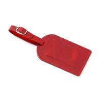 Étiquette de bagage d ' avion en cuir de première qualité moderne fenêtre d ' information claire accessoire de voyage pratique pour voyage d ' affaires étiquette de valise unique