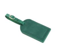Étiquette de bagage d ' avion en cuir de première qualité moderne fenêtre d ' information claire accessoire de voyage pratique pour voyage d ' affaires étiquette de valise unique