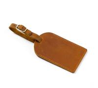 Étiquette de bagage d ' avion en cuir de première qualité moderne fenêtre d ' information claire accessoire de voyage pratique pour voyage d ' affaires étiquette de valise unique