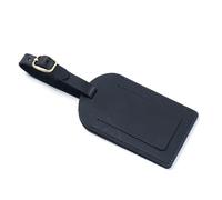 Étiquette de bagage d ' avion en cuir de première qualité moderne fenêtre d ' information claire accessoire de voyage pratique pour voyage d ' affaires étiquette de valise unique
