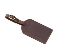 Étiquette de bagage d ' avion en cuir de première qualité moderne fenêtre d ' information claire accessoire de voyage pratique pour voyage d ' affaires étiquette de valise unique