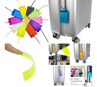 Étiquette de bagage de voyage en Pvc souple, 10 pièces, couleur avion, Silicone, vente en gros, accessoires d'étiquette de valise, nom de sac, manchon de carte d'étiquette d'air 10 PCS Milk white
