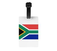 Étiquette de bagage drapeau de l'Afrique du Sud avec dragonne amovible pour une identification facile, crochet de voyage et étiquette d'informations personnelles