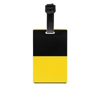 Étiquette de bagage drapeau du Bade-Wurtemberg - Identificateur de valise lumineux et coloré, étiquettes de voyage de croisière pour valises, couverture de confidentialité à l'arrière intégral