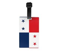 Étiquette de bagage Drapeau du Panama - Identificateur de valise lumineux et coloré, étiquettes de voyage de croisière pour valises, couverture d'intimité à l'arrière intégral