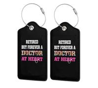 Étiquette de bagage en cuir avec anneau en acier inoxydable et protection de confidentialité pour valise de voyage. Ce n'est plus mon problème.