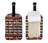 Étiquette de bagage en cuir imprimé, durable, étiquette d'identification de bagage en polyuréthane souple, pour voyage d'affaires