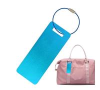 Étiquette de bagage en métal - Identification portable effaçable en aluminium - Accessoire de voyage - Pour voyage, vacances, vol, sacs, valises, aéroports, avions