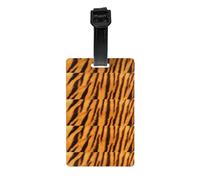 Étiquette de bagage en PVC avec impression UV Motif tigre rayé