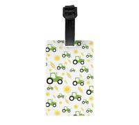 Étiquette de bagage en PVC avec impression UV, motif tracteur, agriculture, accessoire de voyage, cadeau de remise de diplôme