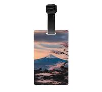 Étiquette de bagage en PVC de qualité supérieure avec impression paysage du Japon Mount Fuji