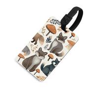 Étiquette de bagage en TPU avec carte d'information en forme de raton laveur pour voyage, étiquettes de bagage personnalisées pour le vol, étiquettes de sac multifonctionnelles pour affaires, cadeau
