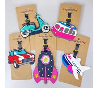 Étiquette de bagage, étiquette de valise, étiquette de nom, avec cartes d'identité, imperméable, portable, double face, pour les voyages, pour la lune de miel, pour l'université, pour les vols, en PU,