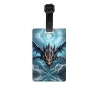 Étiquette de bagage Flying Dragon avec bracelet amovible noir de 17,5 cm de long pour une identification facile des bagages