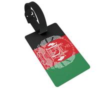 Étiquette de bagage imprimée drapeau de l'Afghanistan pour valises mignonnes imperméables et réutilisables pour sac de voyage, sac à dos, étiquettes cadeaux