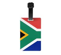Étiquette de bagage imprimée drapeau de l'Afrique du Sud, facile à identifier, facile à accrocher, convient pour les valises, sacs à dos et sacs à main