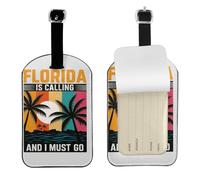Étiquette de bagage imprimée We're Going to Florida - 10,9 x 7,9 cm - Accessoire de voyage essentiel pour valises