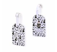 Étiquette de bagage inspirée de l'émission télévisée d'horreur sur ma valise Dead Body - Cadeau pour les fans de la série télévisée (Dead Body-taguk)