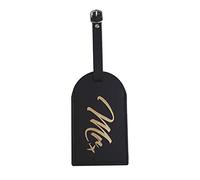 Étiquette de bagage Mr Mrs - Nom - Adresse - Pour mariage - Pour homme et femme
