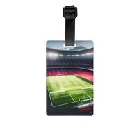 Étiquette de bagage personnalisée pour adulte - Motif champ de football Satdium - Cadeau pour sac de voyage, famille