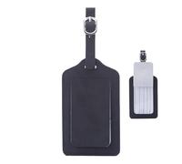 Étiquette de bagage pour valises - étiquette de voyage en cuir PU de 4,72 pouces | étiquettes d'embarquement anti-perte avec anneau : étiquette d'identification durable et portable pour avions,