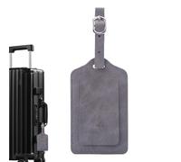 Étiquette de bagage pour valises - étiquette de voyage en cuir PU de 4,72 pouces | étiquettes d'embarquement anti-perte avec anneau : étiquette d'identification durable et portable pour avions,