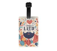 Étiquette de bagage pour valises pour la fête des Pères avec inscription « Love Dad » - Durable - Pour reconnaître facilement les sacs - Essentiels de voyage
