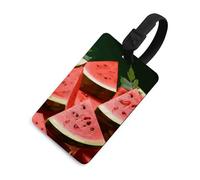 Étiquette de bagage, protection de la vie privée, étiquettes de sac, tranches de pastèque mûres, graines, étiquettes de valise de voyage, accessoires de voyage essentiels pour les valises
