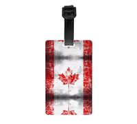 Étiquette de bagage rétro du Canada avec identification d'identification pour valises et sacs à main, vacances, avion et croisière, voyage