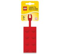 Étiquette de bagage rouge 2x4
