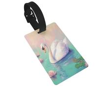 Étiquette de bagage Swan Swimming in The Lake - Idéal pour les sacs à dos de voyage et de croisière