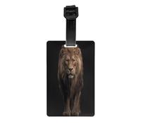 Étiquette de bagage « The Anger of a Lion » pour valises - Étiquettes de bagage en PVC pour navires de croisière et essentiels de voyage aérien