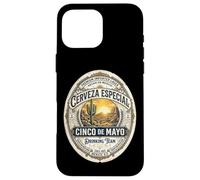 Étiquette de bière Cinco De Mayo Drinking Team Cerveza Coque pour iPhone 16 Pro Max